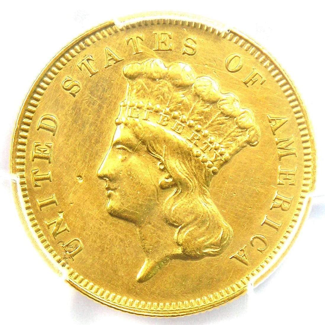 1881 THREE DOLLAR INDIAN GOLD COIN $3 (1 of 3)
