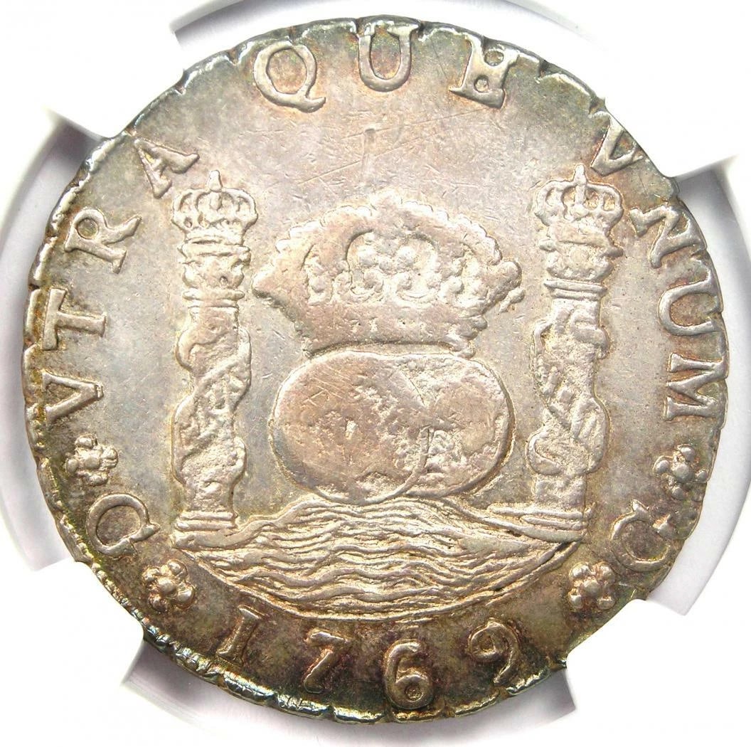 1769-G P GUATEMALA PILLAR DOLLAR 8 ES COIN (1 of 4)
