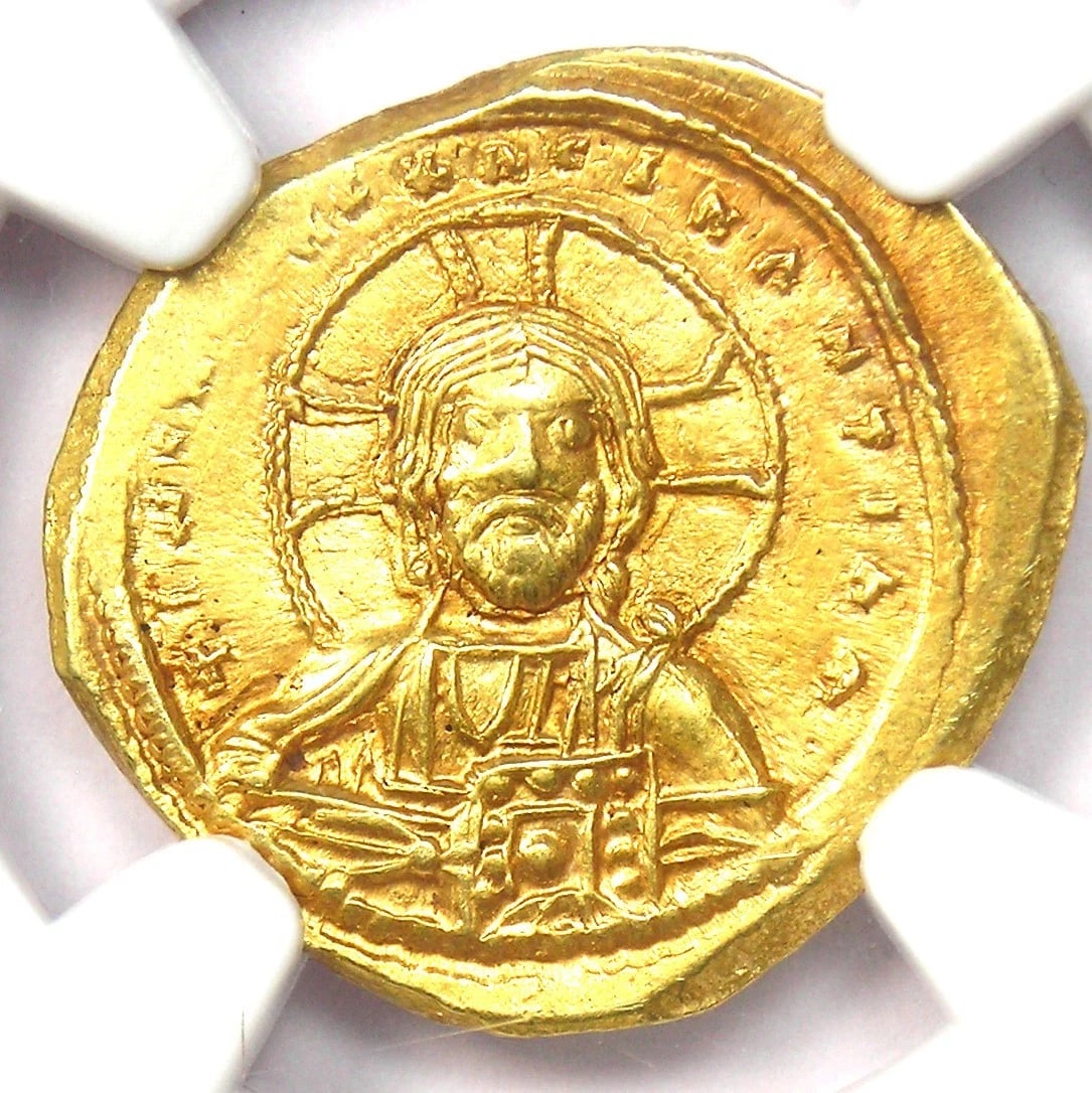 CONSTANTINE IX CHRIST GOLD AV/EL TETARTERON NOMISMA COIN (1 of 5)
