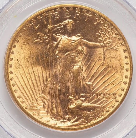 1923-D $20 SAINT-GAUDENS DOUBLE EAGLE (1 of 2)