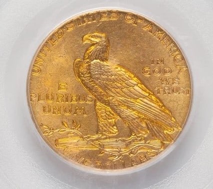 1908 $5 INDIAN INDIAN HALF EAGLE - 2