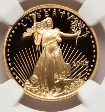2008-W PROOF GOLD EAGLE 1/4 OZ RED BOOK: 2008-W Proof Gold Eagle 1/4 oz Red Book Year: 2008 Composition: GOLD Denomination: None Country of Origin: United States Accessories: None Accessories Notice: When purchasing pre-owned goods, pleas
