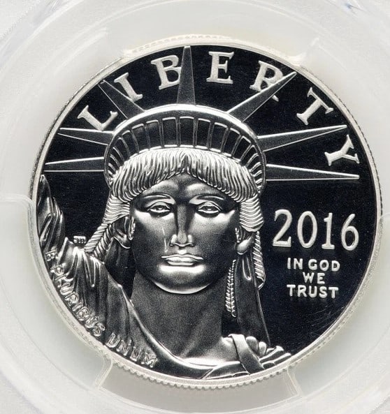 2016-W PROOF PLATINUM EAGLE 1 OZ BLUE GRADIENT (1 of 2)