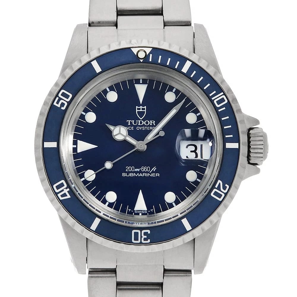 TUDOR SUBMARINER STAINLESS STEEL WATCH: TUDOR SUBMARINER Stainless Steel watch Brand: TUDOR Type/Style: Wrist watch Material: Band Material Stainless Steel, Case Material Stainless Steel Color: Dial Color Blue Size: Case:W40mm