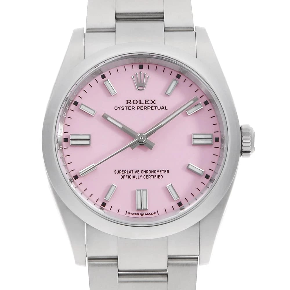 ROLEX OYSTER PERPETUAL CANDY PINK WATCH (1 of 3)