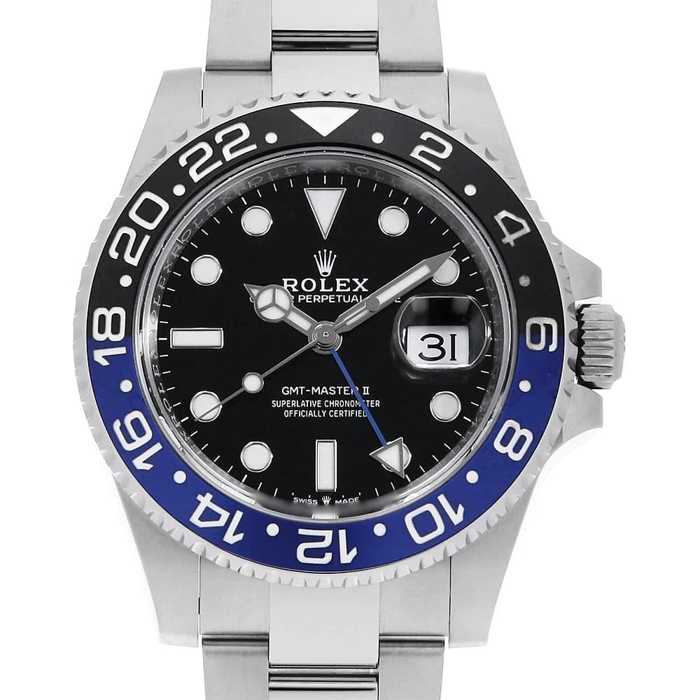 ROLEX GMT MASTER BLACK OYSTER WATCH: ROLEX GMT Master black oyster watch Brand: ROLEX Type/Style: Wrist watch Material: Band Material Stainless Steel, Case Material Stainless Steel Color: Dial Color Black Size: Case:W40mm Circumference o