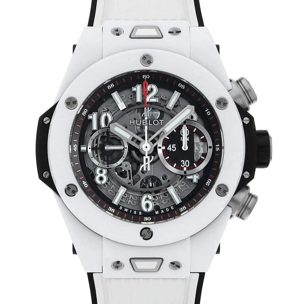 HUBLOT BIG BANG UNICO WHITE CERAMIC WATCH (1 of 5)