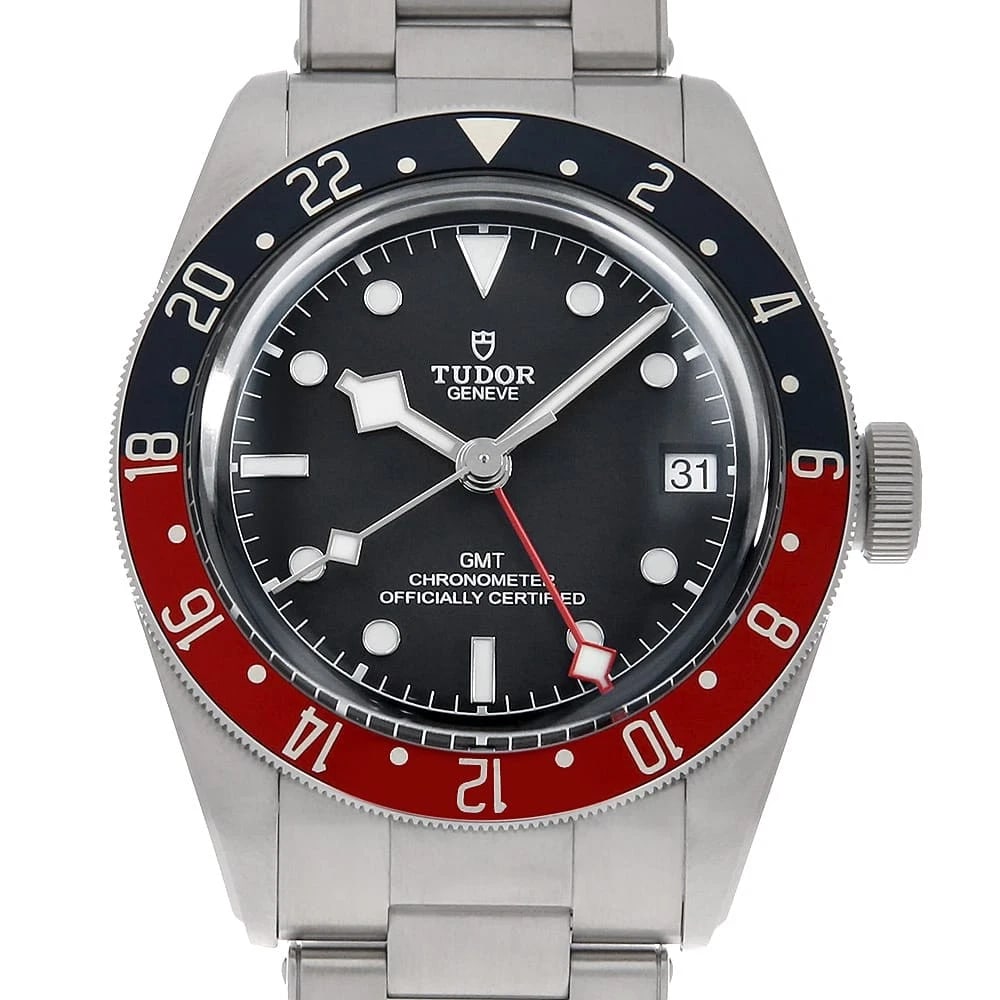 TUDOR HERITAGE BLACK STAINLESS STEEL WATCH (1 of 3)