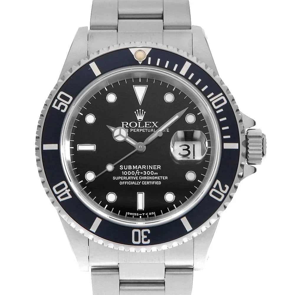 ROLEX SUBMARINER DATE BLACK TRITIUM NAVY WATCH: ROLEX SUBMARINER Date black tritium navy watch Brand: ROLEX Type/Style: Wrist watch Material: Band Material Stainless Steel, Case Material Stainless Steel Color: Dial Color Black Size: Case:W40mm Circ