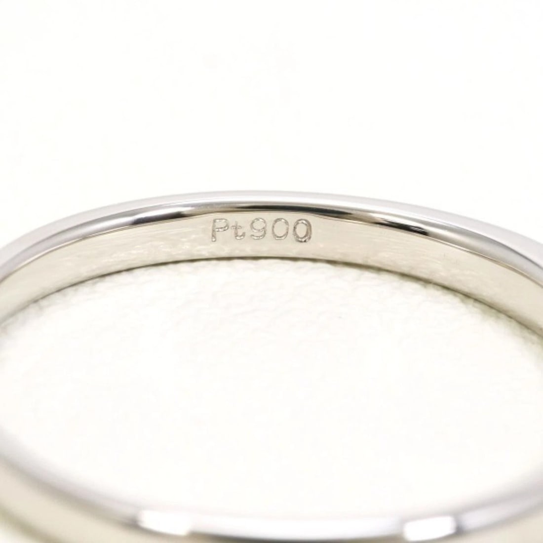 PLATINUM 900 RING WITH DIAMOND - 4