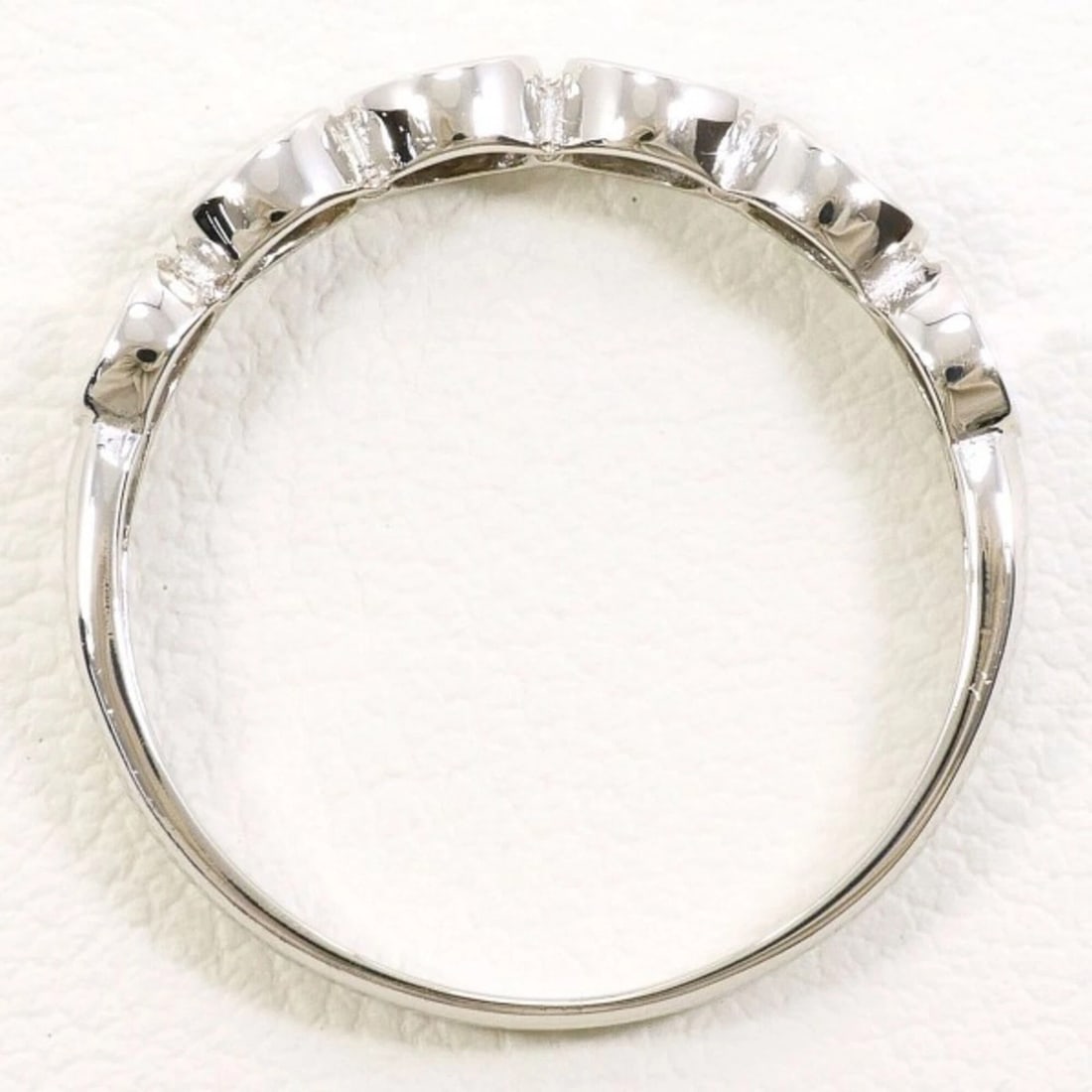PLATINUM 900 RING WITH DIAMOND - 2