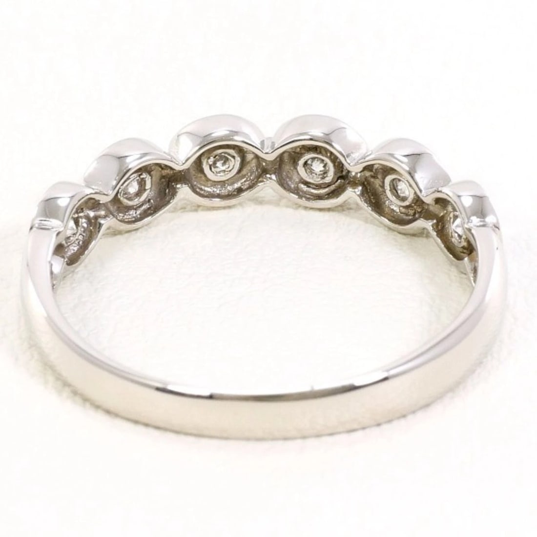 PLATINUM 900 RING WITH DIAMOND - 3