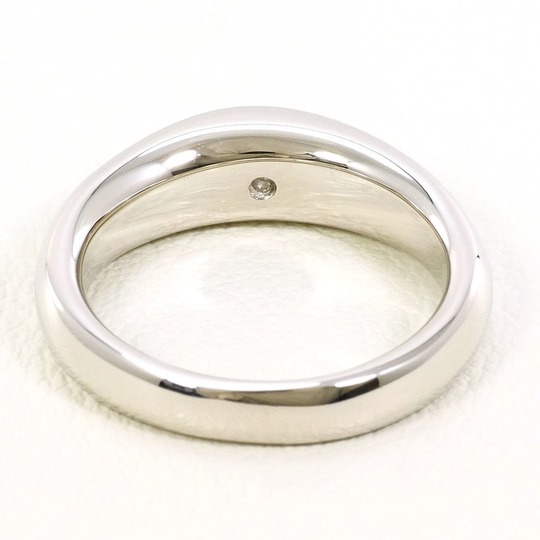 PLATINUM 900 RING WITH DIAMOND - 4