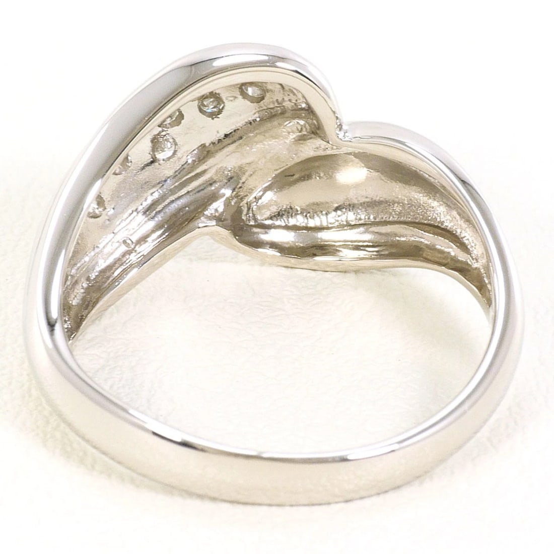 PLATINUM 850 RING WITH DIAMOND - 4