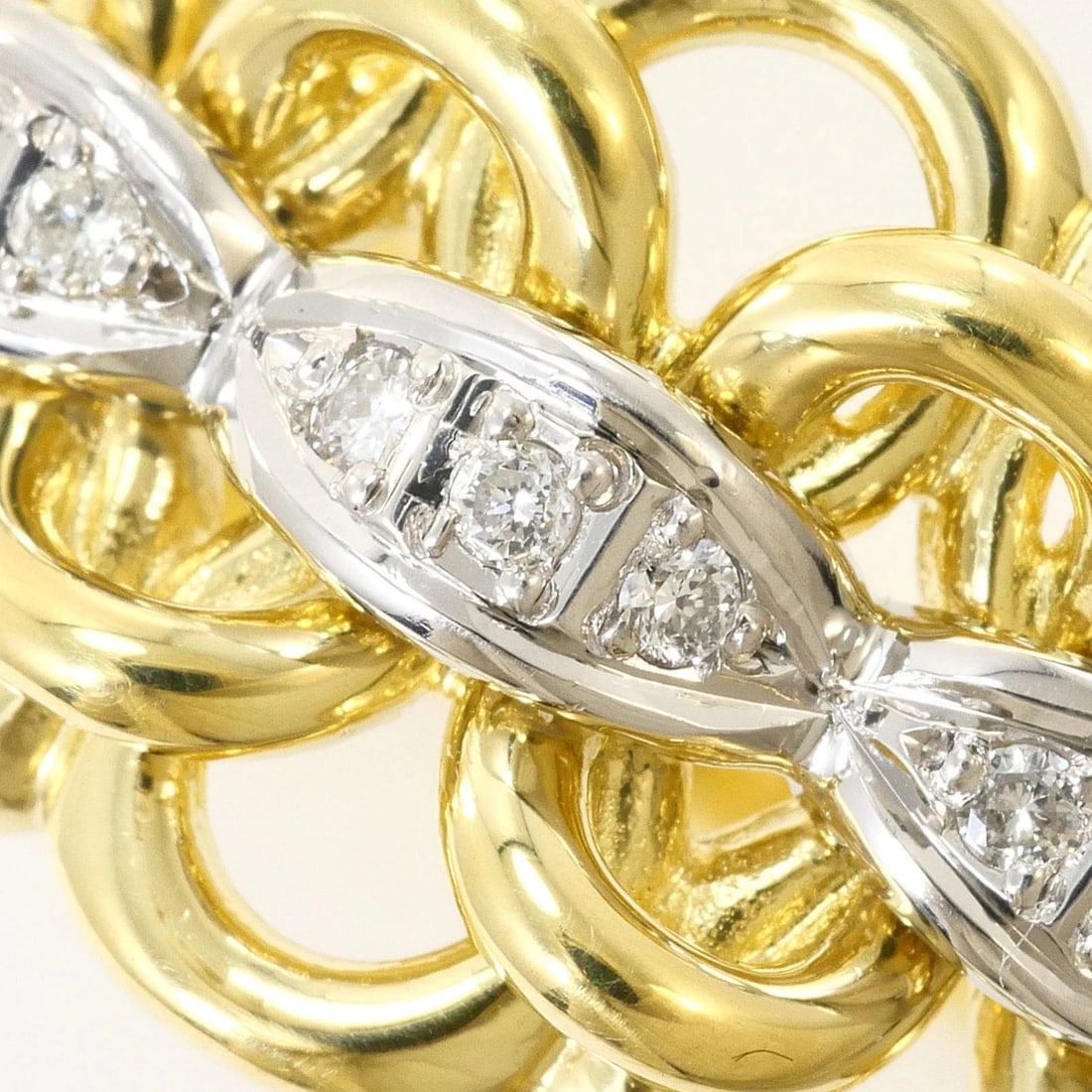 PT900 PLATINUM 18K YELLOW GOLD RING - 2