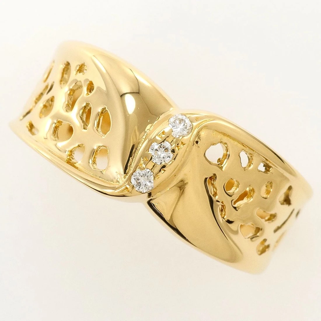 K18 18K GOLD RING DIAMOND: K18 18k gold Ring Diamond Brand: No Brand Type/Style: Ring Material: 18k gold, Main Stone Diamond (without ct hallmark) Color: Gold Size: US 7 1/2 Accessories: None Accessories Notice: Whe