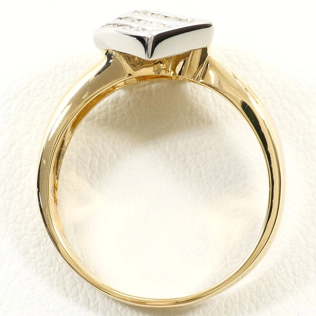 PT900 PLATINUM K18 RING DIAMOND - 3