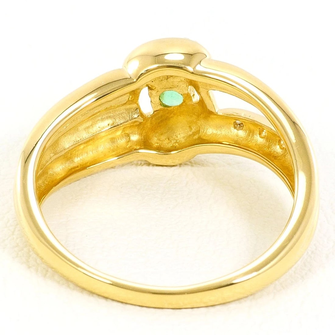 K18 18K GOLD RING EMERALD - 4