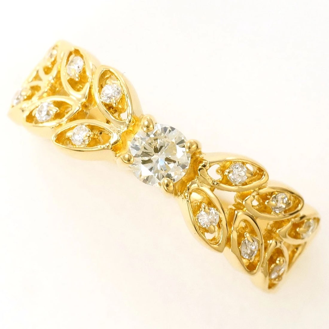 K18 18K GOLD RINGDIAMOND: K18 18k gold RingDiamond Brand: No Brand Type/Style: Ring Material: 18k gold, Main Stone Diamond Color: Gold Size: US 5 1/8 Accessories: None Accessories Notice: When purchasing pre-owned goods,