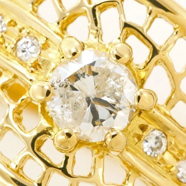 RING K18/YELLOW GOLD: Ring K18/Yellow Gold Brand: No Brand Type/Style: Ring Material: K18/Yellow Gold, Main Stone Diamond Color: Yellow Gold Size: US 6 1/2 Accessories: None Accessories Notice: When purchasing pre-owned