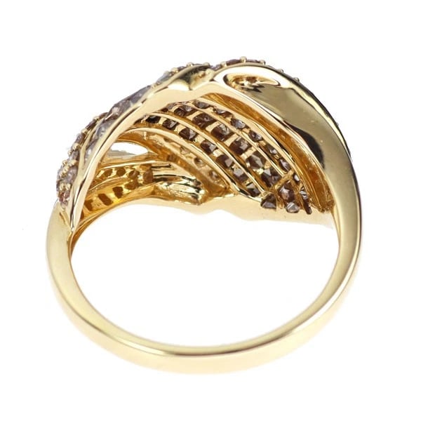 K18YG DIAMOND RING - 3