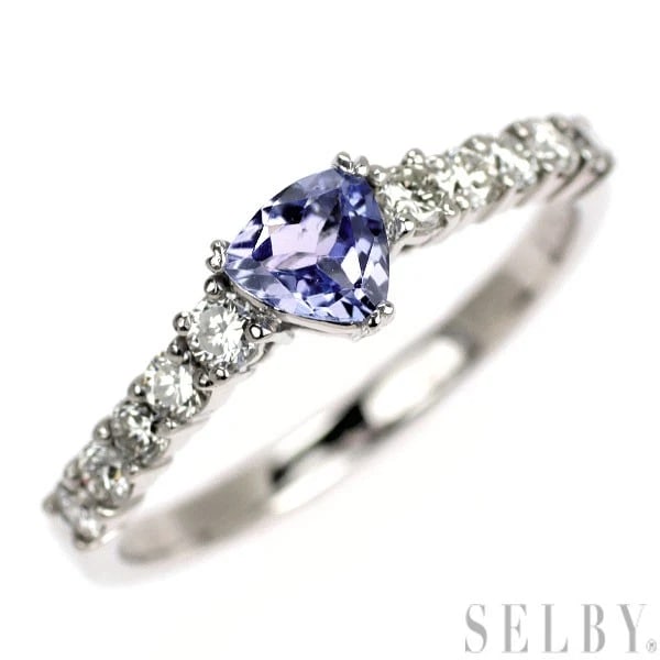 K18WG TANZANITE DIAMOND RING: K18WG Tanzanite Diamond Ring Brand: None Type/Style: ring Material: K18WG, Main Stone Tanzanite Color: WG Size: 6.25 - 6.5US Accessories: None Accessories Notice: When purchasing pre-owned goods,