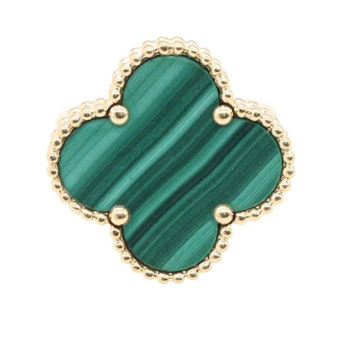VAN CLEEF & ARPELS MAGIC ALHAMBRA MALACHITE RING - 2