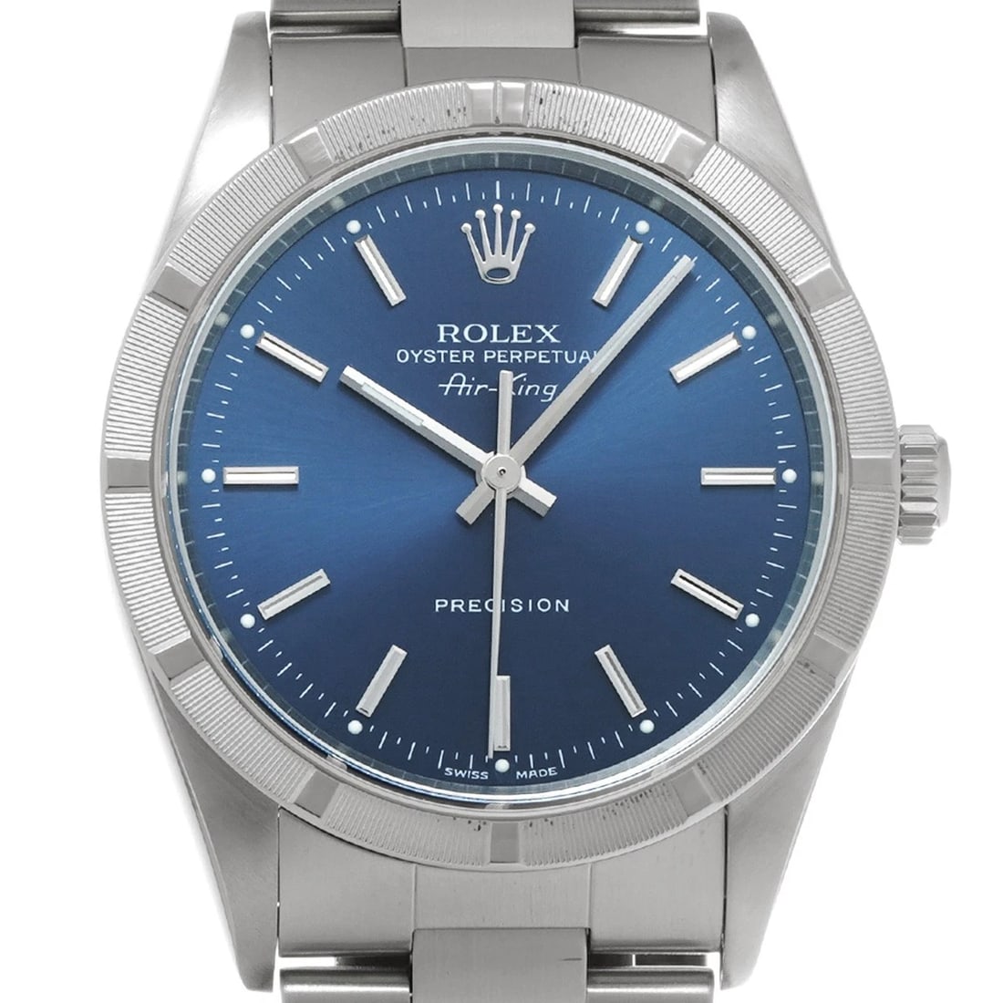 ROLEX AIR-KING BLUE WATCH - 4