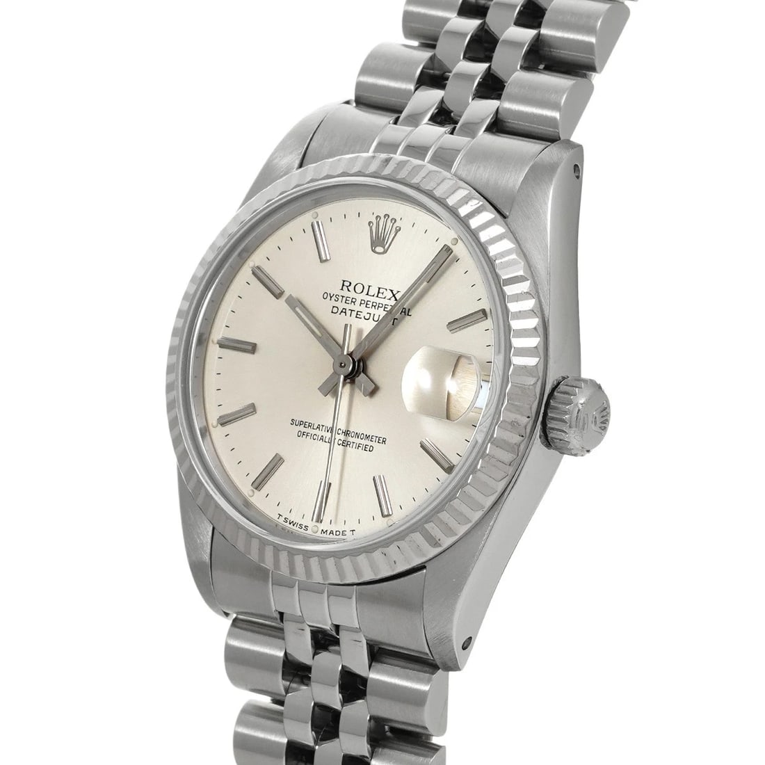 ROLEX DATEJUST SILVER WATCH - 2