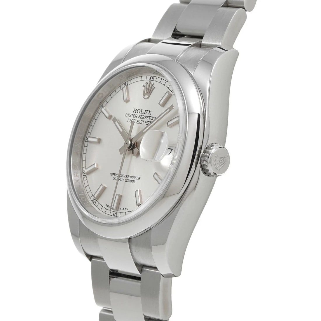 ROLEX DATEJUST SILVER WATCH - 2