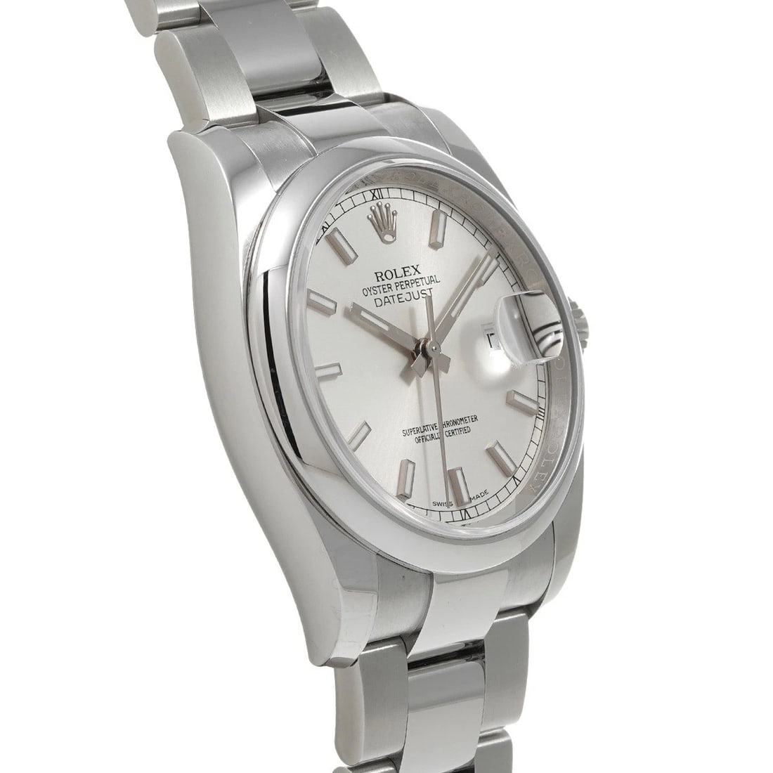 ROLEX DATEJUST SILVER WATCH - 3