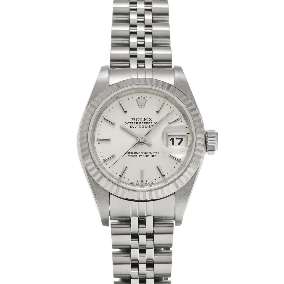 ROLEX DATEJUST SILVER WATCH: ROLEX Datejust Silver Watch Brand: ROLEX Type/Style: Wristwatch Material: Band Material Stainless steel, Case Material Stainless steel Color: Dial Color Silver Size: ?Case? H/about 26mm W/about 26mm