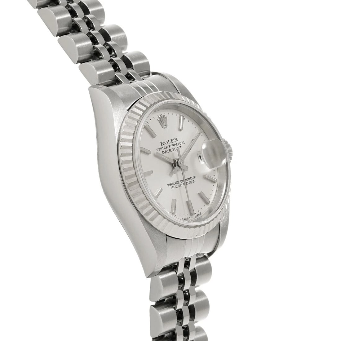 ROLEX DATEJUST SILVER WATCH - 3