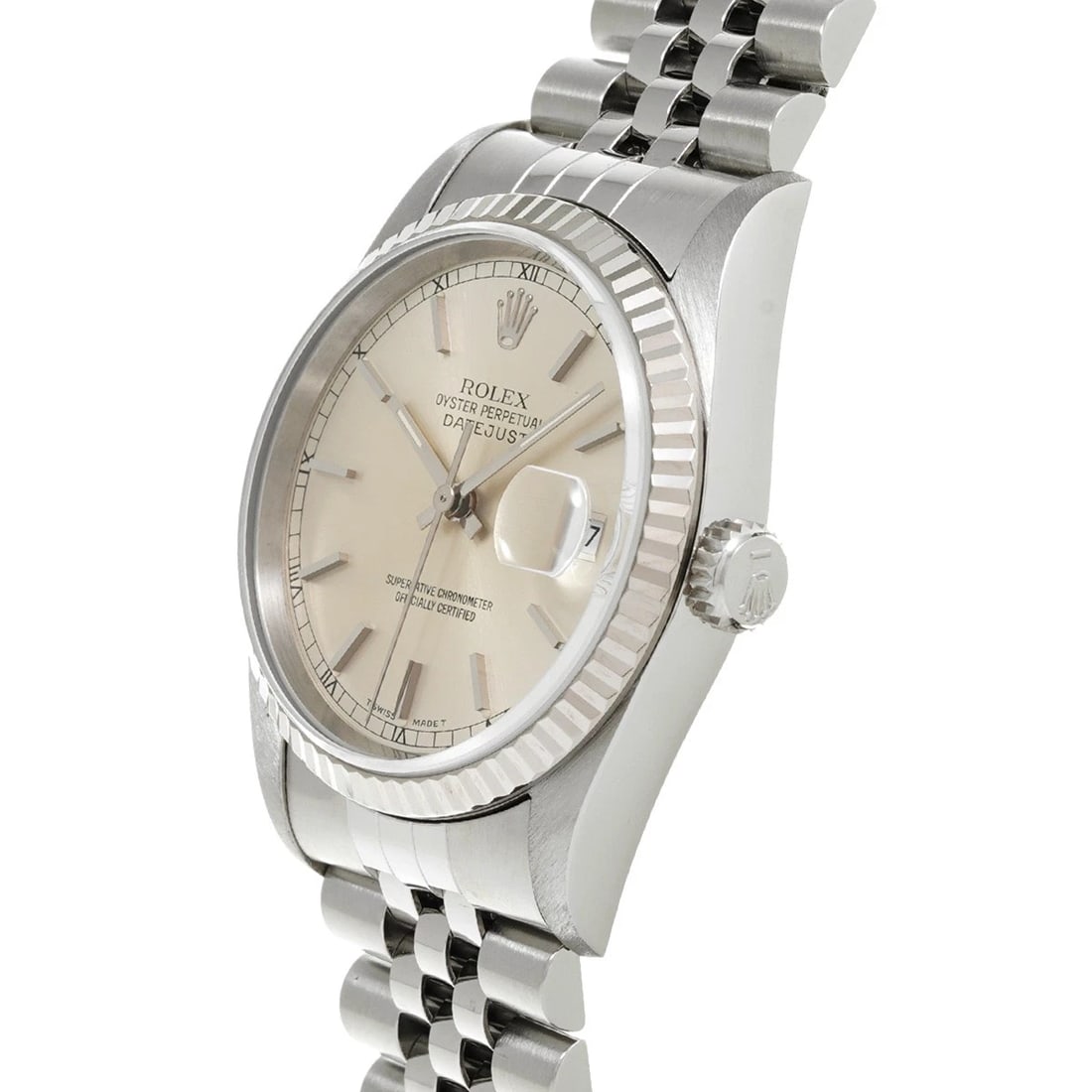 ROLEX DATEJUST SILVER WATCH - 2