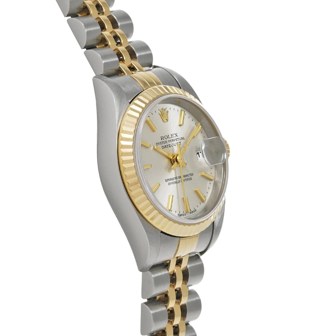 ROLEX DATEJUST SILVER WATCH - 3