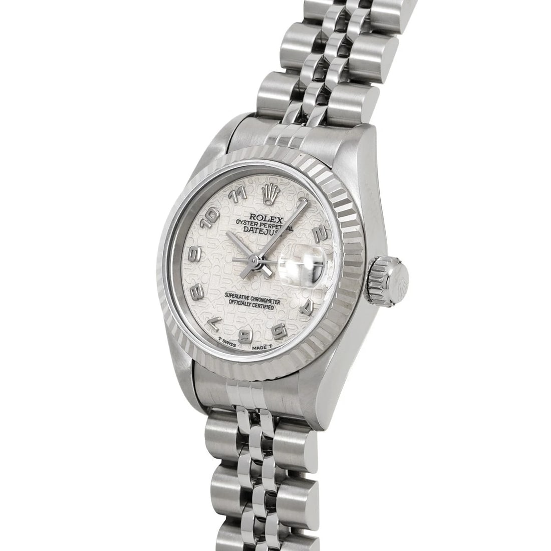 ROLEX DATEJUST IVORY COMPUTER WATCH - 2