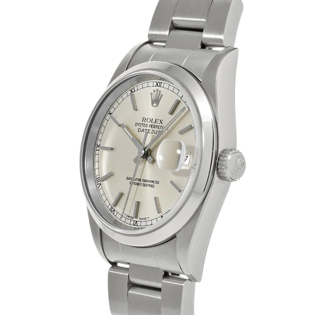 ROLEX DATEJUST SILVER WATCH - 2