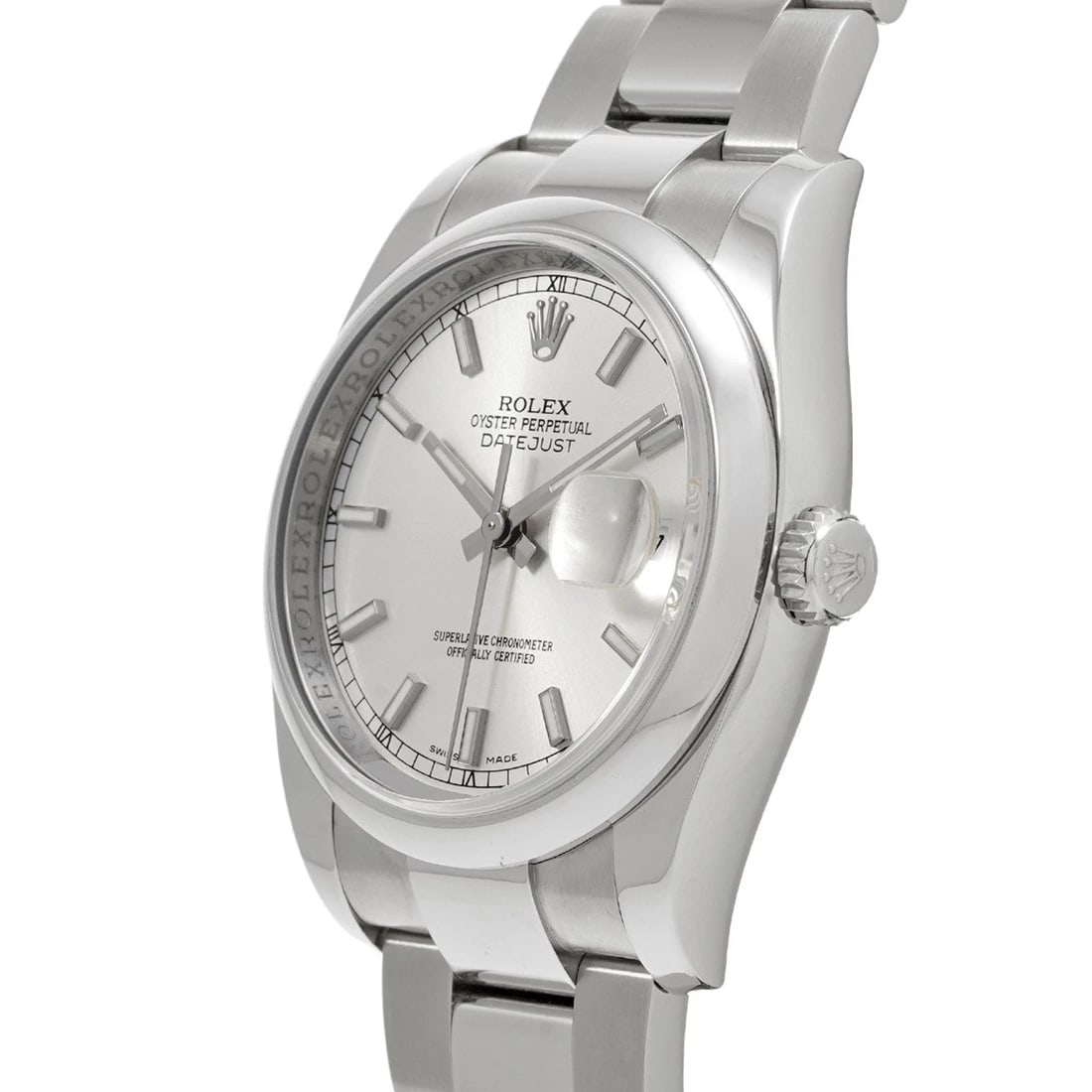 ROLEX DATEJUST SILVER WATCH - 2