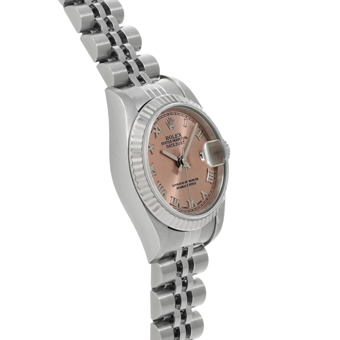 ROLEX DATEJUST PINK WATCH - 3