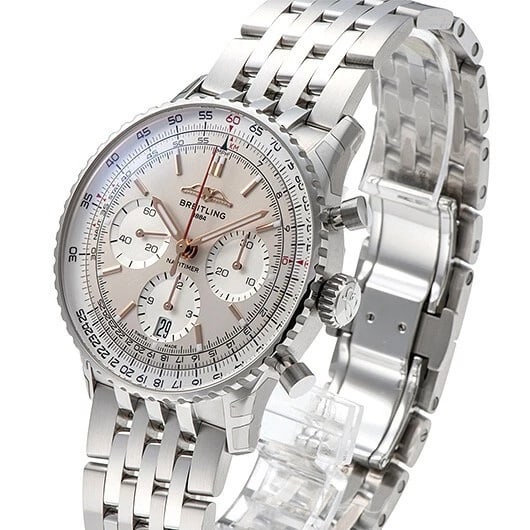 BREITLING NAVITIMER CHRONOGRAPH SILVER/SILVER WATCH - 2