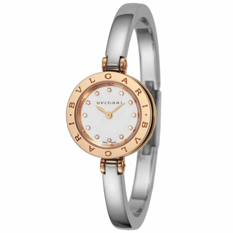 BVLGARI B-ZERO1 WATCH: BVLGARI B-zero1 Watch Brand: Bvlgari Type/Style: Wristwatch Material: Case Material K18PG/stainless steel Color: White Size: Case diameter: 23?23?9(mm) Accessories: None Accessories Notice: When