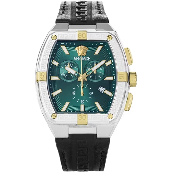 VERSACE SPORTY TONNEAU GRECA WATCH: Versace SPORTY TONNEAU GRECA Watch Brand: Versace Type/Style: Wristwatch Material: Case Material Stainless steel Color: none Size: (Approx.) 44.5mm (height) x 44mm (width) x 11.5mm (thickness) Wrist