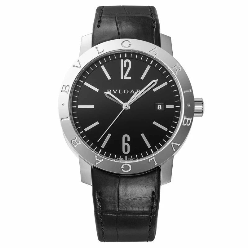 BVLGARI BVLGARI WATCH: Bvlgari BVLGARI Watch Brand: Bvlgari Type/Style: Wristwatch Material: Case Material Stainless steel Color: Black Size: Case diameter: 41.5 x 41.5 x 10 (mm) Accessories: None Accessories Notice: When