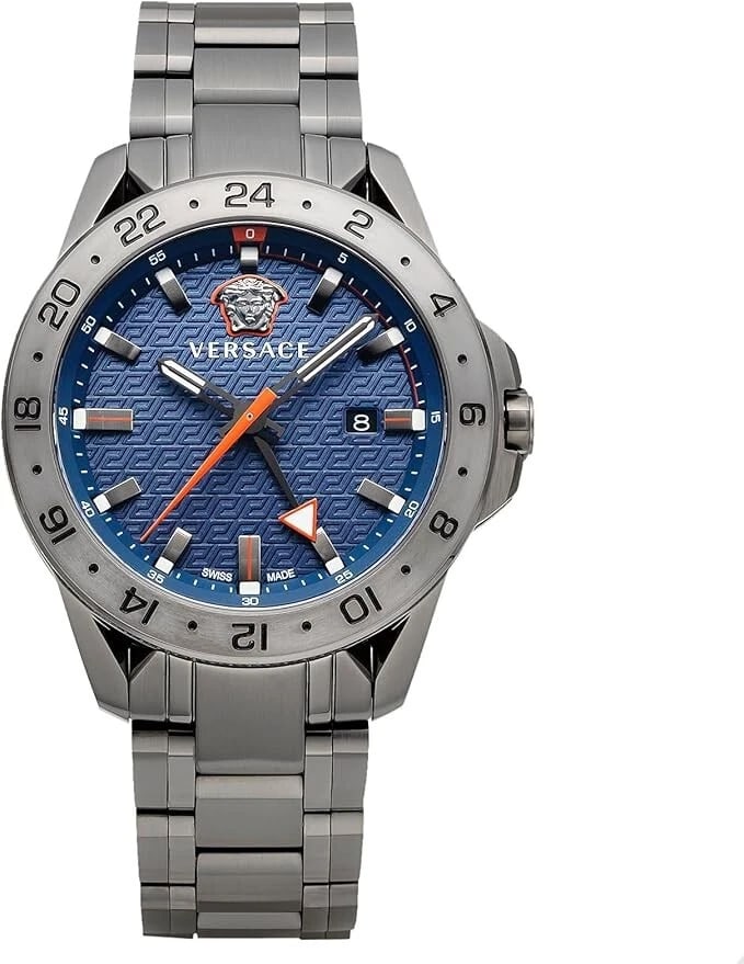 VERSACE WATCH SAPPHIRE GLASS BLACK WATCH: Versace Watch Sapphire Glass Black Watch Brand: Versace Type/Style: Wristwatch Material: Case Material Stainless steel Band material/type Stainless steel Color: Dial Color Black Band color Black