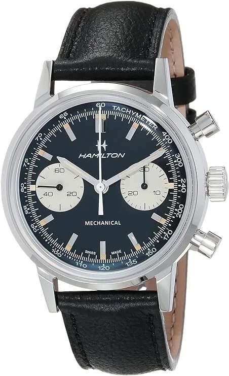 HAMILTON WATCH AMERICAN CLASSIC INTRA-MATIC MECHANICAL CHRONOGRAPH WATCH (1 of 2)