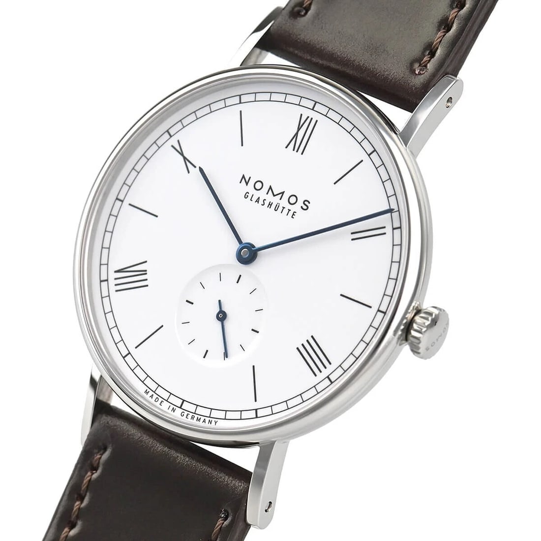 NOMOS GLASHUTTE LUDWIG 38 WHITE ENAMEL WATCH: Nomos Glashutte Ludwig 38 White Enamel Watch Brand: NOMOS Type/Style: Wristwatch Material: Case Material Material (Main) Stainless steel Color: White Size: Case size 37.5mm Accessories: None