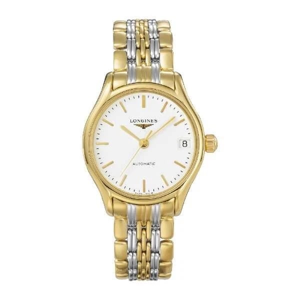 LONGINES LYRE WHITE WATCH: Longines Lyre White Watch Brand: Longines Type/Style: Wristwatch Material: Case Material Stainless steel/Stainless steel (Yellow gold PVD) Band material Stainless steel/Stainless steel (Yellow gold
