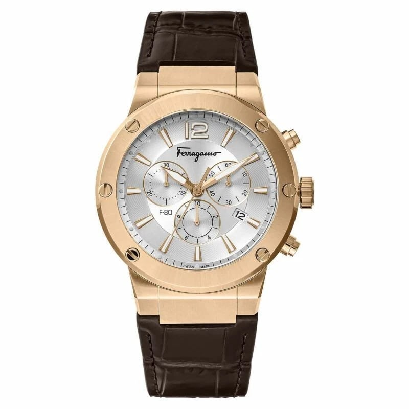 FERRAGAMO WATCH: Ferragamo Watch Brand: Ferragamo Type/Style: Wristwatch Material: Case Material Stainless steel (PGPVD) Color: Silver Size: Case diameter: 44?44?11(mm) Accessories: None Accessories Notice: When