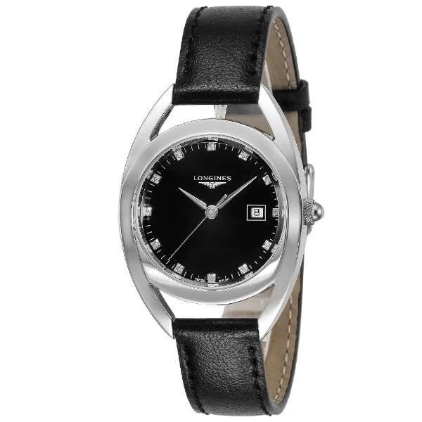LONGINES EQUESTRIAN BLACK WATCH: LONGINES Equestrian Black Watch Brand: Longines Type/Style: Wristwatch Material: Case Material Stainless steel Color: Case Color Black Dial color Black Size: Case size: Approx. 30mm (excluding crown)