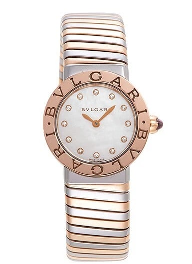 BULGARI BULGARI TUBOGAS WHITE WATCH: Bulgari Bulgari Tubogas White Watch Brand: Bvlgari Type/Style: Wristwatch Material: Case Material MaterialPG?SS Color: Dial Color White Size: Case diameter 26mm Accessories: None Accessories Notice: